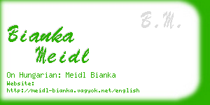 bianka meidl business card